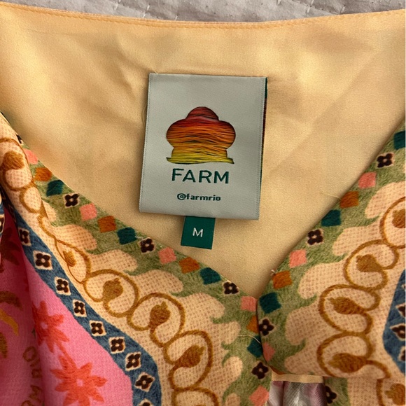 Farm Rio Multicolor Mixed Scarves Lenzing™ Ecovero™ Viscose size Medium NWOtT - Picture 4 of 8